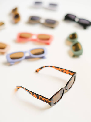 Retro Rectangular Sunglasses Kids - UV400 protection