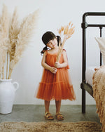 Tulle Dress orange toddler
